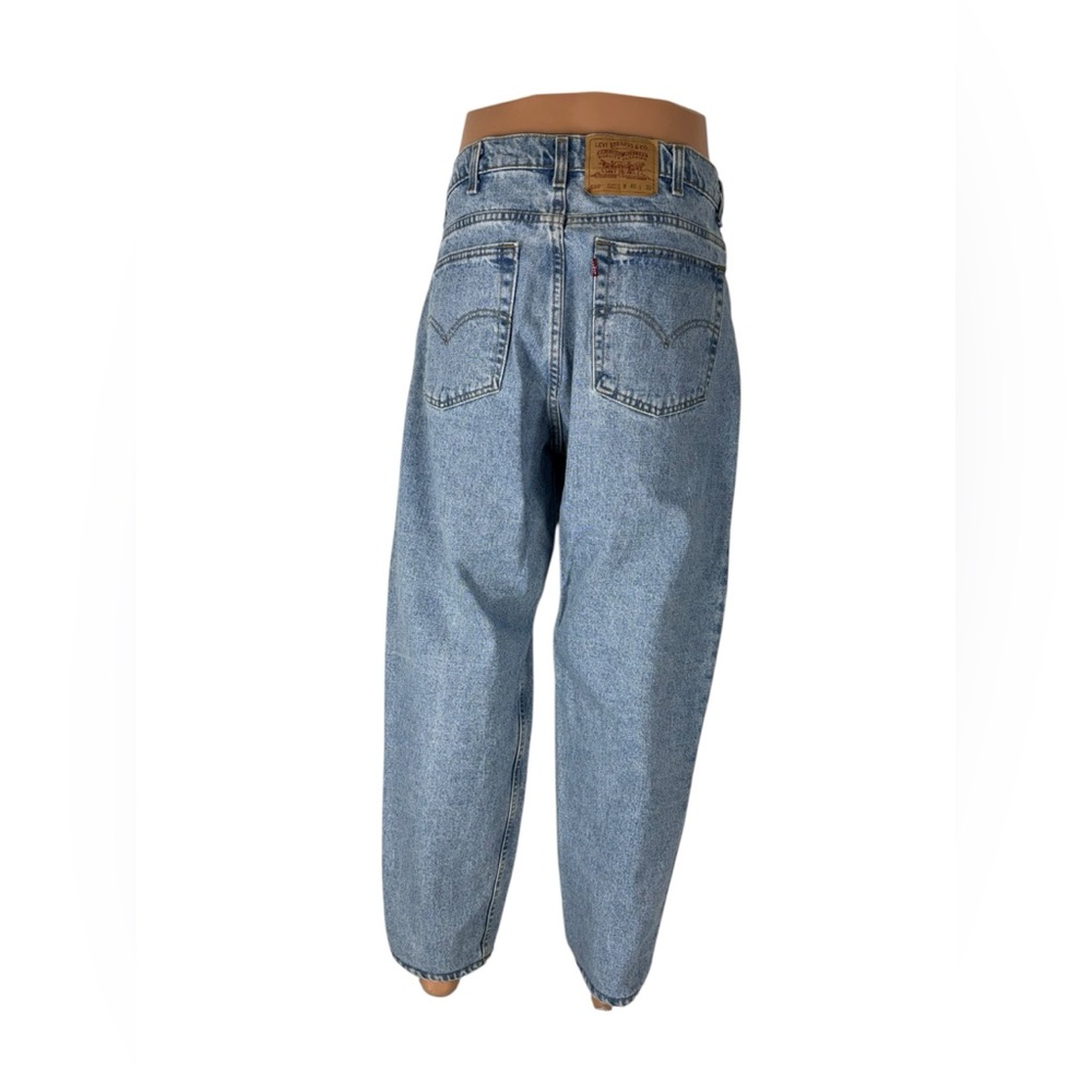 Vintage 550 Levis Men 38 X 29 (actual) Tapered Denim Jeans Made In USA 90s 1995 - Picture 4 of 12